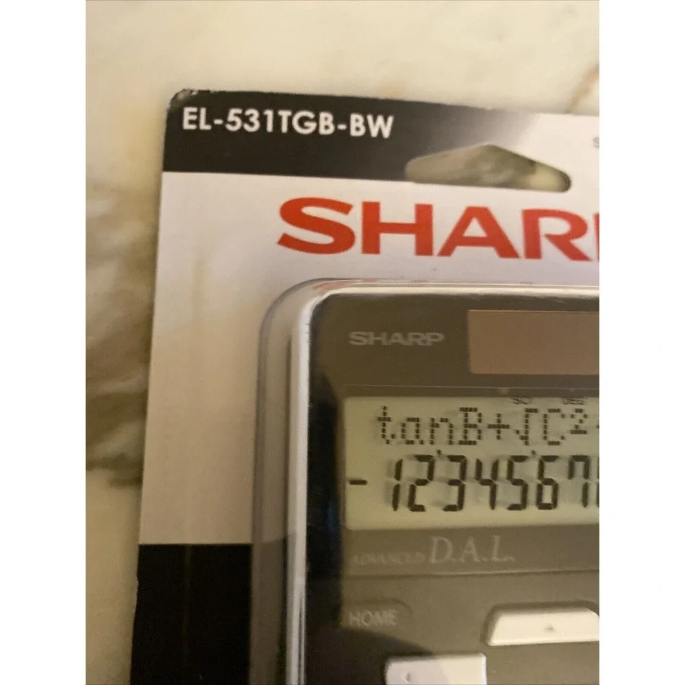 Sharp Scientific Calculator Black EL-531TGB-BW Advanced DAL 273 Functions New